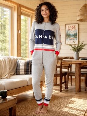 Drake General Store Arborist Unisex Canada Onesie Pajama XS Cozy Cabincore Folk